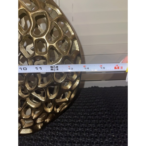 Elk Home Reef Brass Finish Metal 13.5 Inch Wide Vase - On  Elk Home Reef Brass Metal Contemporary 14\
